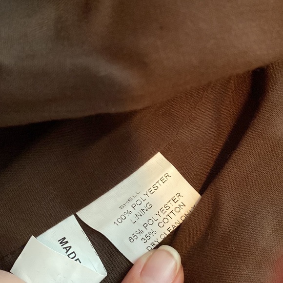 Frilly brown thin jacket - Picture 3 of 5